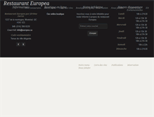 Tablet Screenshot of europea.ca